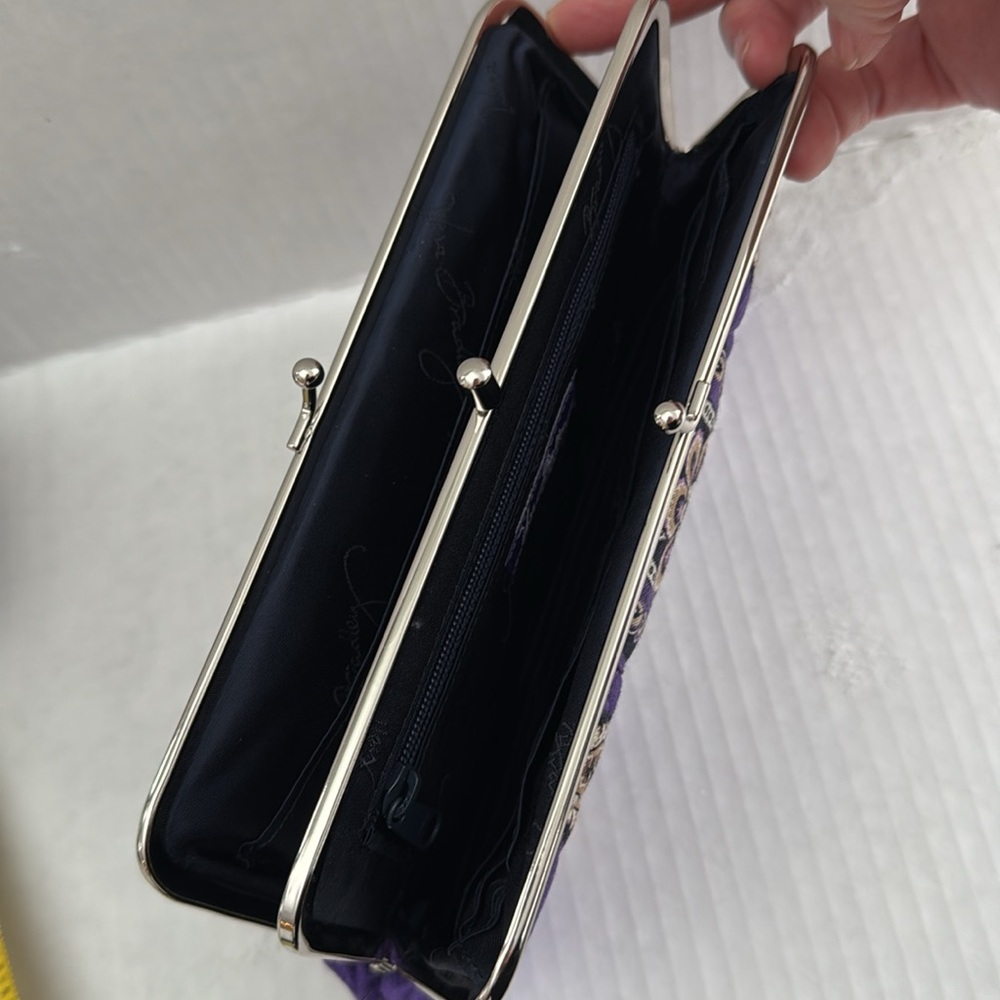Vera Bradley 
Double Kiss-lock Clutch 
Simply Violet - Picture 3 of 7